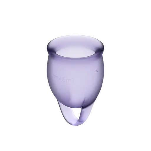 Менструальні чаші Satisfyer Feel Confident Menstrual Cup 2 шт. фіолетові - фото 4