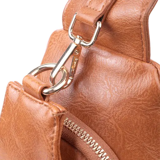 Женская слинг сумка Vintage через плечо из экокожи 16х30х8 см sum0026959 - фото 5