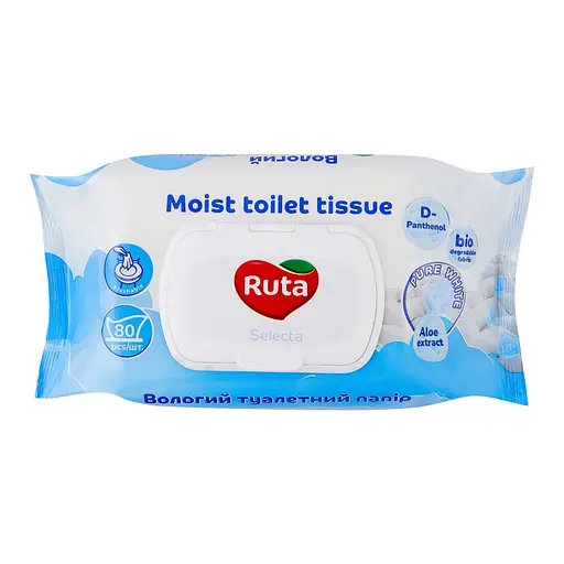 Вологий туалетний папір Ruta Selecta 80 шт. - фото 1