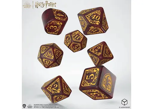 Набір кубиків Harry Potter. Gryffindor Modern Dice Set - Red , 7 шт. (190142/2023/1/A) - фото 2