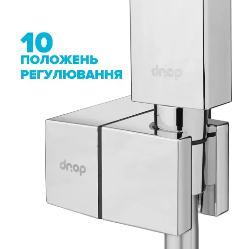 Держатель для ручной душевой лейки Drop HL-M90-CH/CUB крепеж дюбель - фото 2