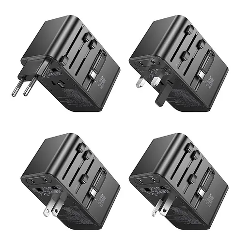 Сетевое зарядное устройство Hoco AC18 2 USB/ Type-C PD 35W черное - фото 7