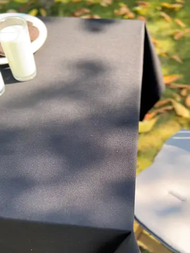 Водовідштовхувальна скатертина Чорний однотон 260х140 см (+ 5 серветок 30х40) - фото 7