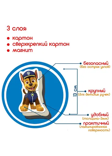 Детский набор магнитов Щенячий патруль "Лучшие друзья" Magdum ML4034-31 - фото 4