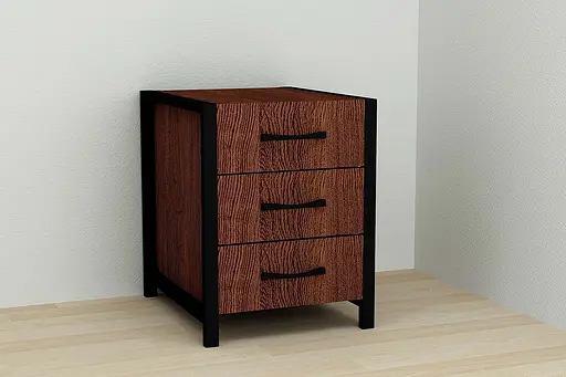 Тумба универсальная Ferrum-decor Вивьен 3 50x41x40 черный ДСП Венге 16мм (FRD-106193) - фото 5