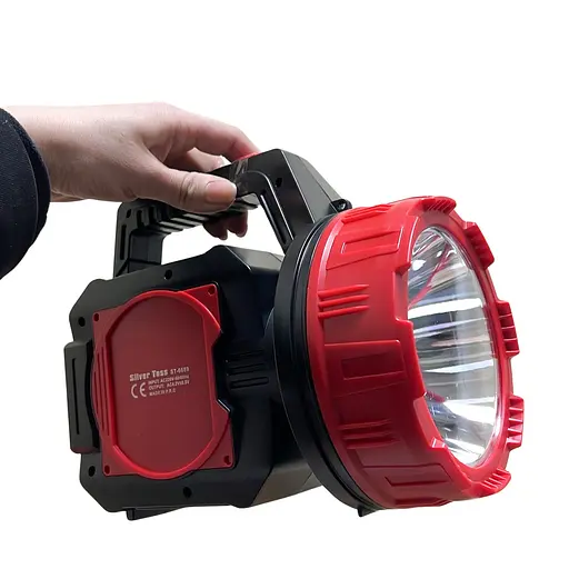 Акумуляторний світлодіодний переносний ліхтар Silver Toss ST-6689 з ручкою 10 Вт Червоний 88201 - фото 2