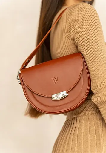 Жіноча шкіряна сумка Kira Світло-коричнева - фото 2