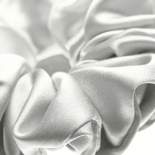 Набір із 2 шовкових резинок для волосся Чумацький Шлях S+L - два режими фіксації молочний (1245-02) - фото 4