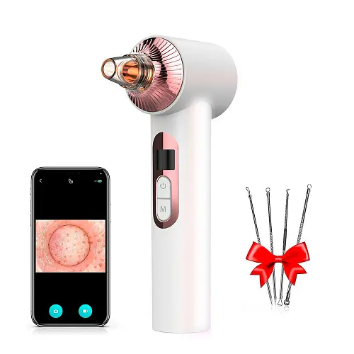 Очищувач шкіри та пор AIMED Vision Pore Cleaner Hot&Cold вакуумний з камерою білий