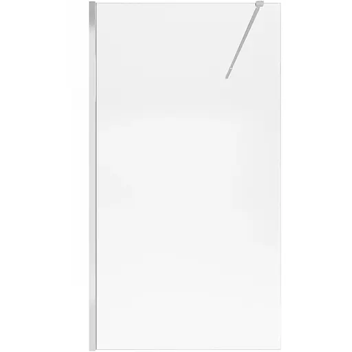 Душевая перегородка Qtap Walk-In Standard CRM2011.C8 110x190 см, стекло Clear 8 мм, покрытия CalcLess, универсальная, прозрачный - фото 1