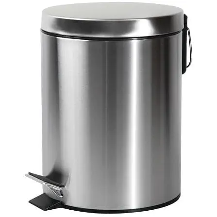 Мусорное ведро круглое Zerix Solo-TC0105 SS Color 5 л нержавейка (ZX5897)  - фото 1