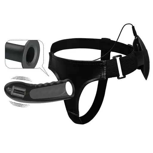 Страпон Pretty Love Marvin StrapOn Harness, 16 см (черный) - фото 2