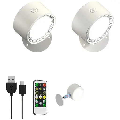 Світлодіодні настінні бра 2 шт. з пультом дистанційного керування