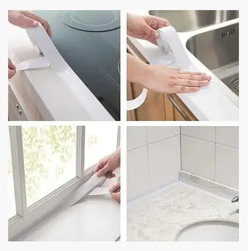 Бордюрна стрічка для ванної Polax 62 мм х 3,2 м біла - фото 7