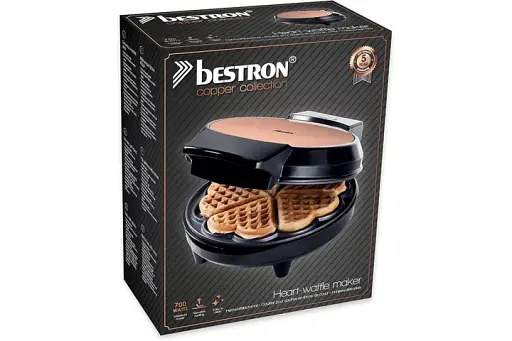 Вафельниця Bestron AWM700CO для вафель у формі серця - фото 4