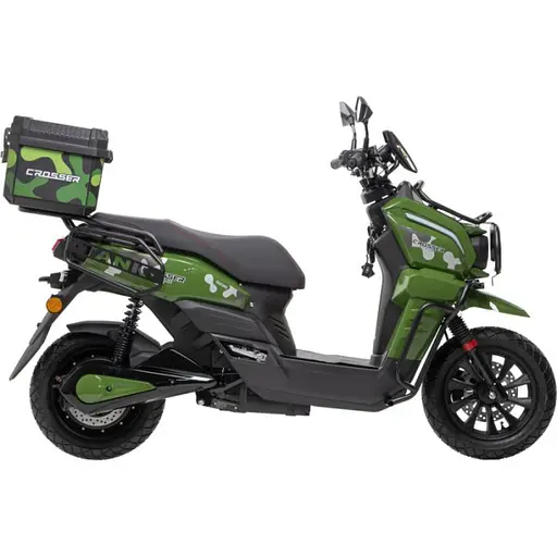 Електроскутер Двомісний Crosser CR-21 (2500W 72V/35Ah) Графенова батарея Зелений - фото 5