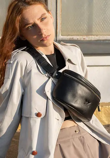 Поясна сумка Explorer S чорна краст - фото 3