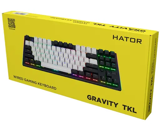 Клавиатура игровая механическая HATOR HTK-560ENG US Layout Black Gravity TKL Orange - фото 9