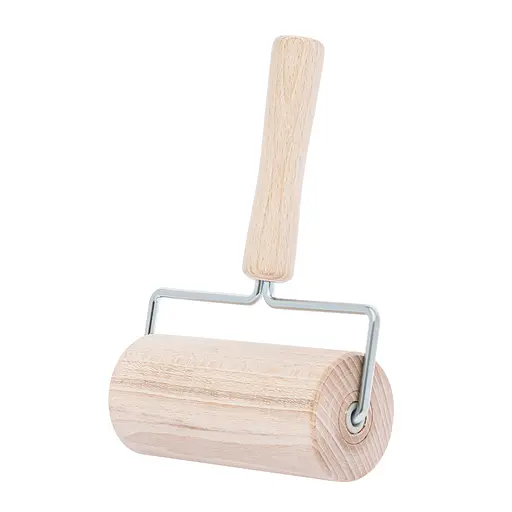 Валик ролик дерев'яний для розкочування тіста 19 см, Woodly Коричневий 86357 - фото 4