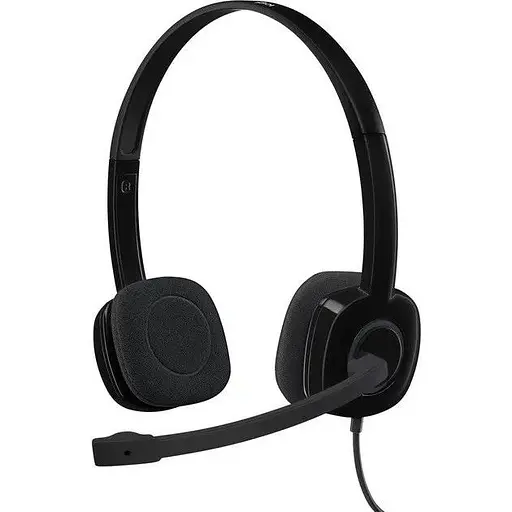 Навушники гарнітура Logitech H151 Stereo (981-000589) чорна