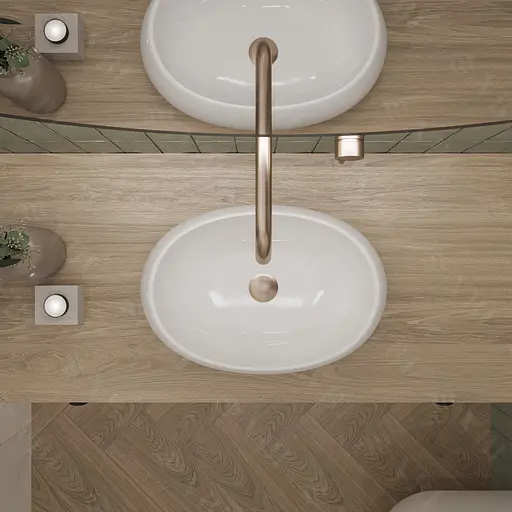 Умивальник VBI Veneto white накладний VBI-012800, Білий - фото 4