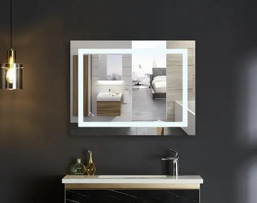 Дзеркало Mixxus WARM MR12-70x50-REVERSE з LED Touch, Anti-fog, димером, регулюванням яскравості (MI6670) - фото 3