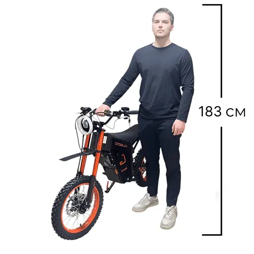 Питбайк Kugoo Wish 01 | Черный | С усиленной рамой и амортизационной вилкой - фото 10