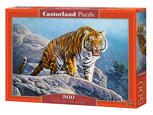 Пазли Castorland Тигр на скелях, 500 елементів, 47x33 см, B-53346