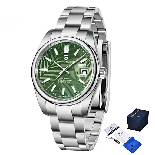 Наручные часы мужские PD-1715 Silver-Green Pagani Design acs0031116