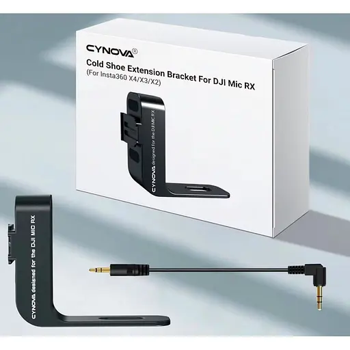 Крепление Cynova C-X4-CS02 для приёмника DJI Mic 2 на экшн-камеры Insta360 X4/X3/X2 (142736) - фото 3