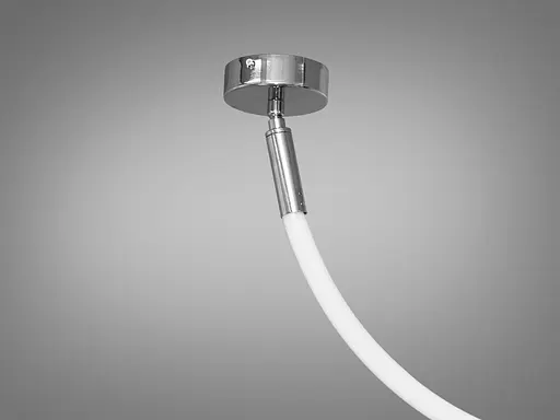 Модна світлодіодна люстра шланг потужністю 17 Вт, хром люстра - фото 3