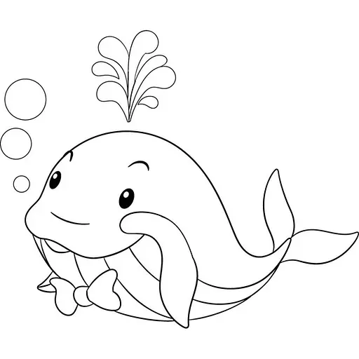 Роспись по холсту "Веселый кит" 15075-AC 25х30 см - фото 2