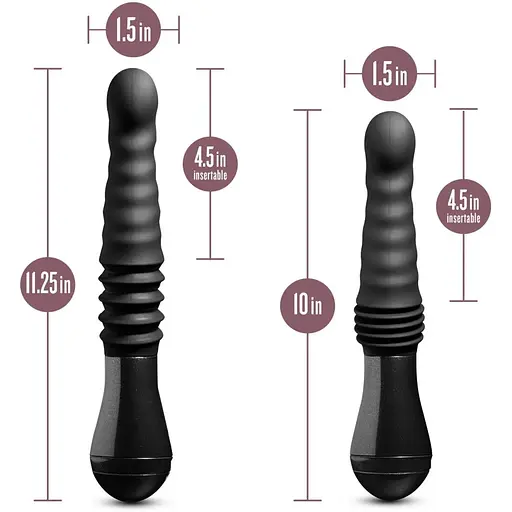 Пульсатор Blush Temptasia - Lazarus Thrusting Dildo - Black - фото 5