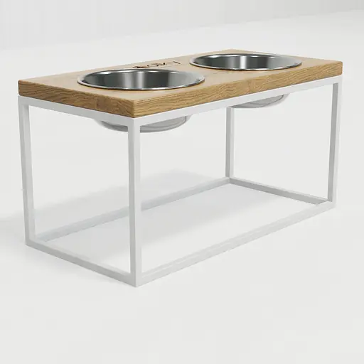 Hollky Base L — миски на підставці для середніх і великих собак (2 × 0,95 л, висота 20 см) - фото 4