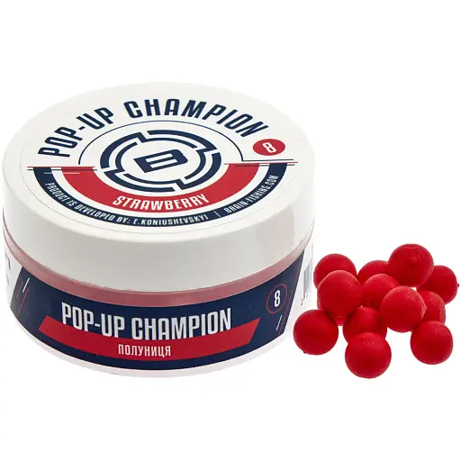 Бойли Brain Champion Pop-Up Strawberry (полуниця) 10 mm 34 g