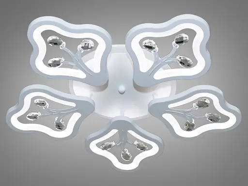 Стельова LED-люстра з диммером та підсвічуванням, 95W - фото 2