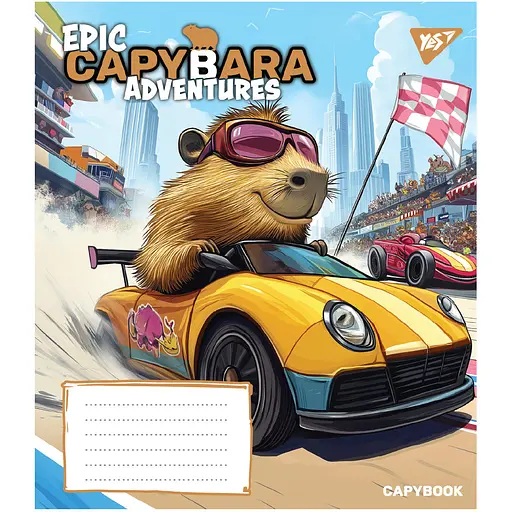 Набір зошитів Yes Epic Capybara А5 24 аркуші у лінію 20 шт. (767797) - фото 3