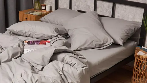 Набір наволочок Moon&Star Бязь Gold Люкс Gray 50х50 см 2 шт - фото 2