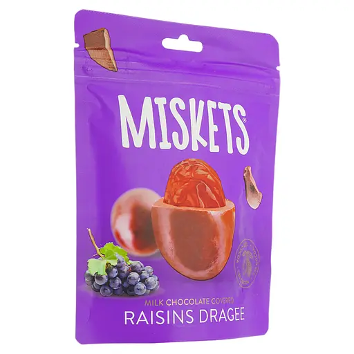 Драже Miskets з родзинками в молочному шоколаді 70 г - фото 2