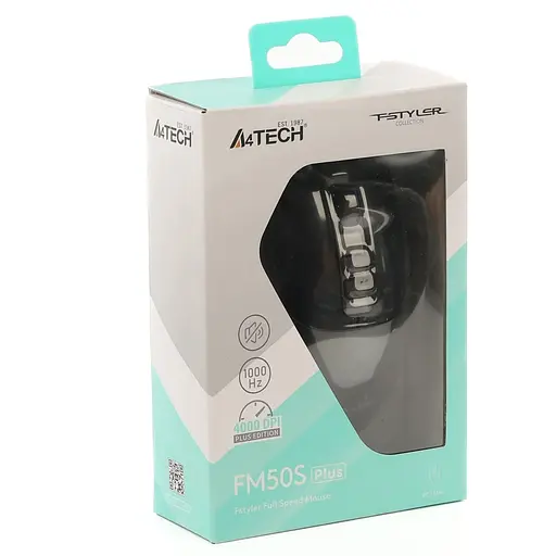 Миша A4Tech Fstyler FM50S Plus (Black) Silent USB (FM50S Plus (Black)) - фото 10