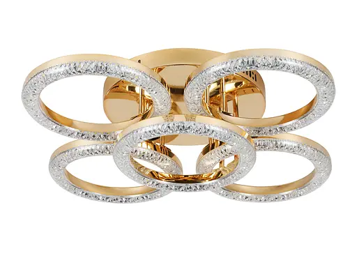 Люстра светодиодная акриловая Sirius 2723/4+1BG GD 65W*2 - фото 2