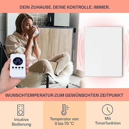 Инфракрасный обогреватель Klarstein Wonderwall Air 120 (10034235) - фото 7