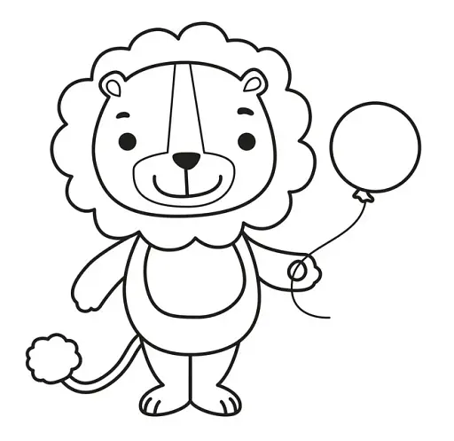 Розфарбовка для малюків. Книга 5. Лев - фото 2