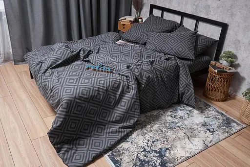 Комплект постільної білизни Moon&Star Бязь Gold Люкс Storm King Size 220x240 наволочки 4х70х70 - фото 4