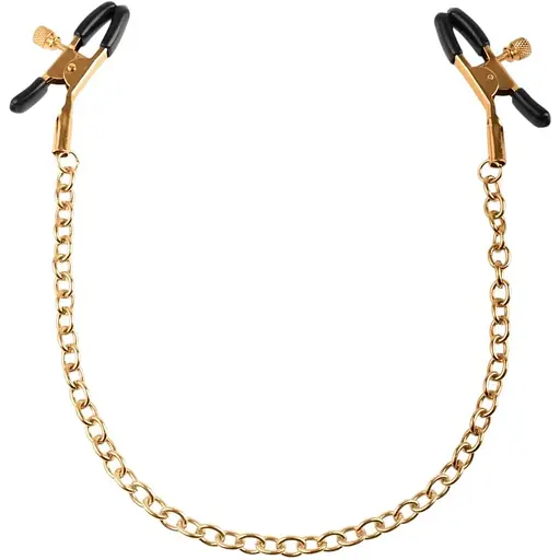 Затискачі для сосків Fetish Fantasy Gold Chain Nipple Clamps 32 см золотий