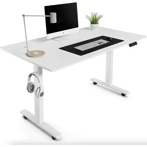Компьютерный стол с регулируемой высотой Di Volio Rapalo белый - фото 8