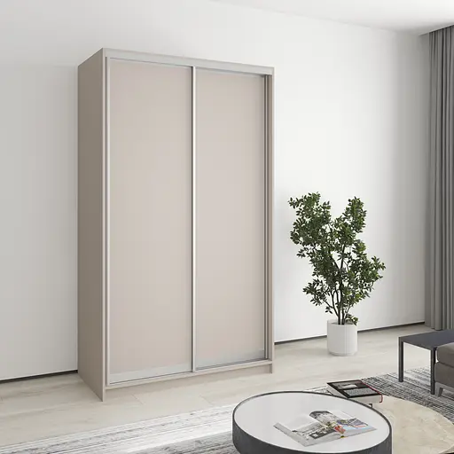 Шафа-купе дводверна MebelStar Стандарт AL 2ДСП 120x45x210 см Кашемір (MBS-2272)