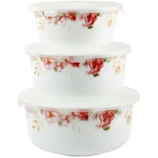 Набор салатников Lumines роза 3 шт. (000015101) - фото 1