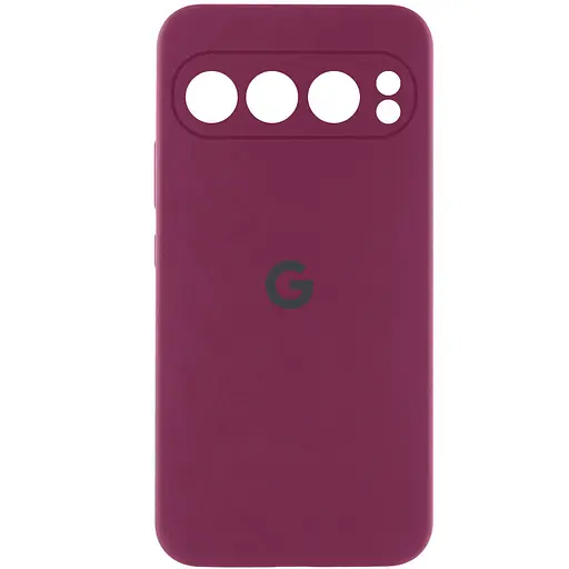 Чехол Silicone Cover Lakshmi Full Camera (AAA) with Logo для Google Pixel 9 Pro XL Бордовый / Plum