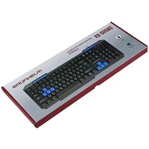 Клавиатура компьютерная Grunhelm KB-606WD проводная игровая (126866) - фото 3